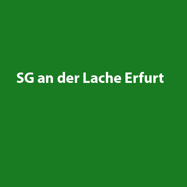 SG An der Lache Erfurt